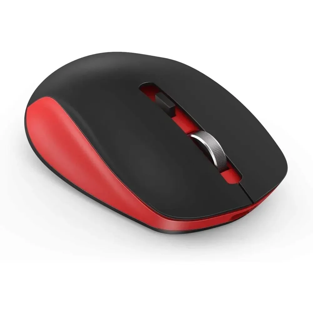 2.4G Wireless Mouse Red & Black Plug and Play Noiseless - Seenda New In Box